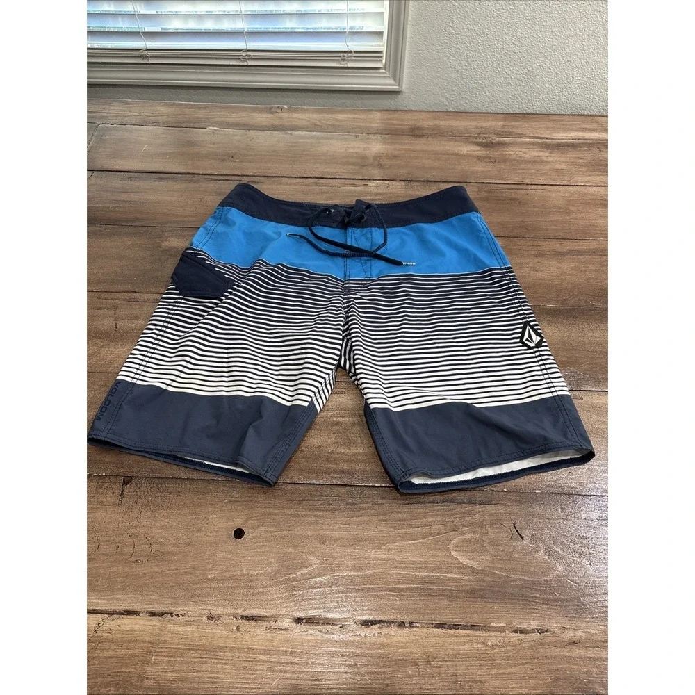 Volcom Mod-Tech Men's‎ 30Blue Board Shorts Drawstring